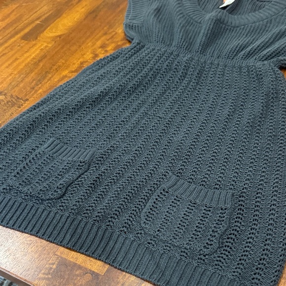 Y2K Mudd Stylish Heather Gray Knit Sweater Dress - Picture 4 of 5